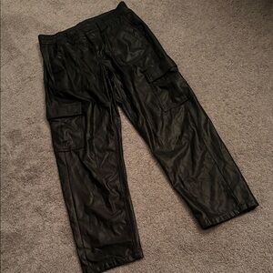 American Eagle Cargo Leather Pants